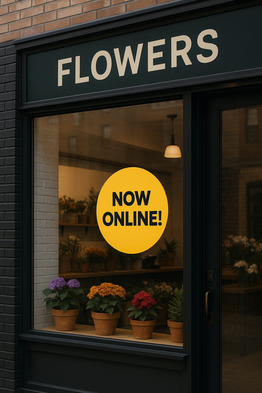 Lokal blomsteraffärs webbplats exempel