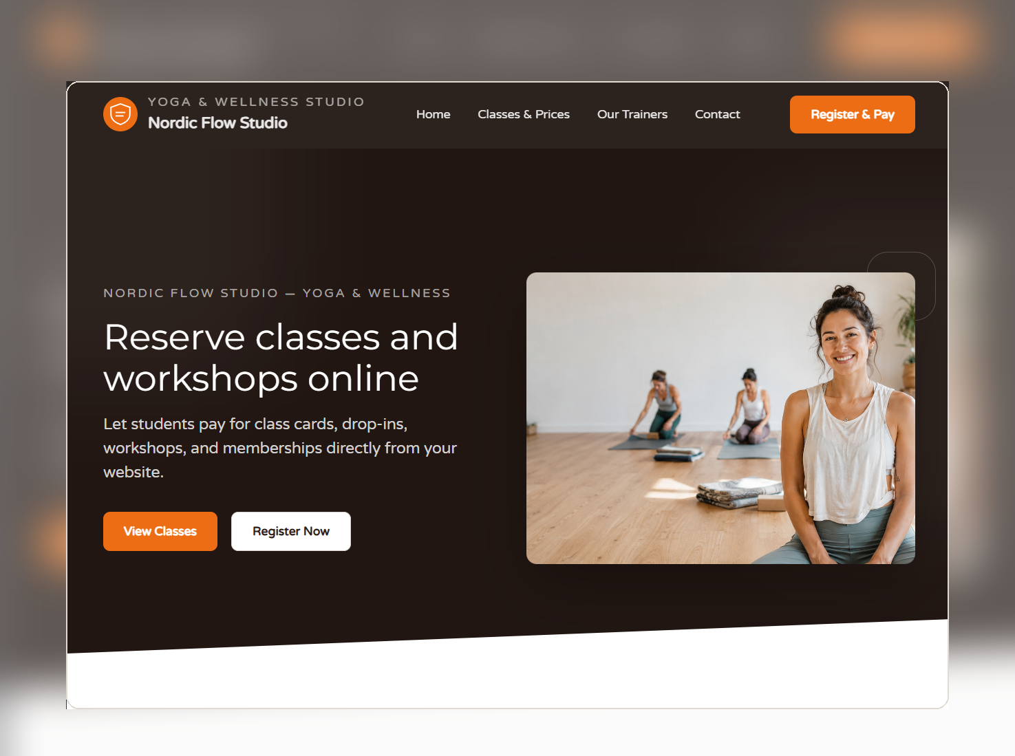 Yogastudio betalningsdemo